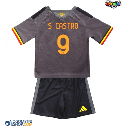 Otroški Nogometni dresi AS Roma Santiago Castro #9 Tretji 2026-27 Kratek Rokav (+ Kratke hlače)